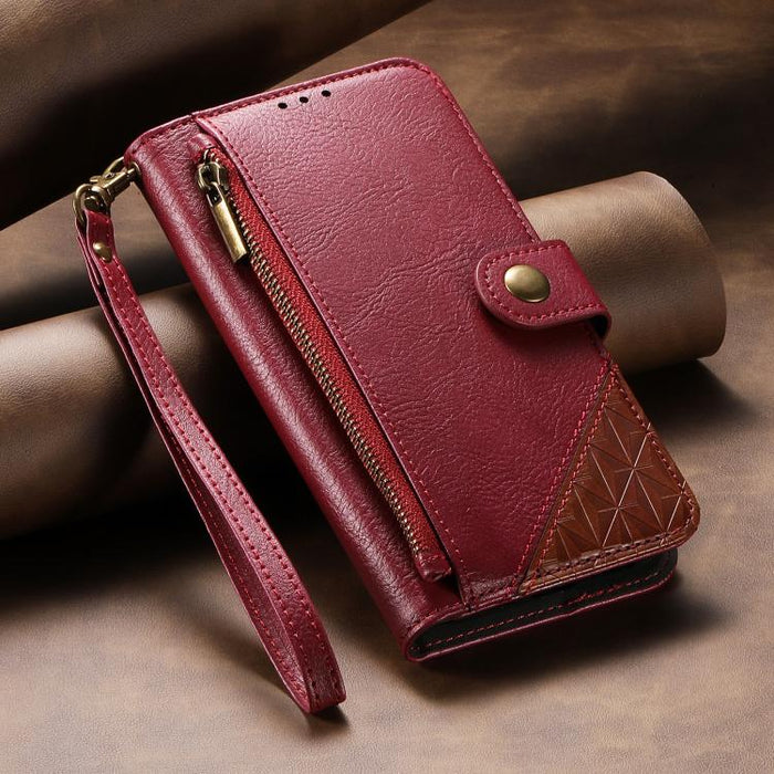Funda para teléfono de piel vegana con cremallera y correa., For Xiaomi Poco X8 Pro Max 5G, For Xiaomi Poco X8 Pro 5G, For Redmi Turbo 5 Max 5G, For Redmi Turbo 5 5G