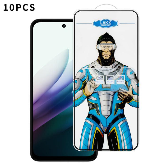 10 láminas de vidrio templado HD electrochapado antihuellas y antiestáticas Blue Gorilla con revestimiento de seda, antihuellas y antiestáticas Blue Gorilla., For Redmi Turbo 5 Max / Poco X8 Pro Max, For Redmi Turbo 5 / Poco X8 Pro 5G, For Xiaomi 17 Ul...