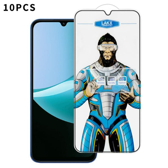 10 láminas de vidrio templado HD electrochapado antihuellas y antiestáticas Blue Gorilla con revestimiento de seda, antihuellas y antiestáticas Blue Gorilla., For Redmi Turbo 5 Max / Poco X8 Pro Max, For Redmi Turbo 5 / Poco X8 Pro 5G, For Xiaomi 17 Ul...