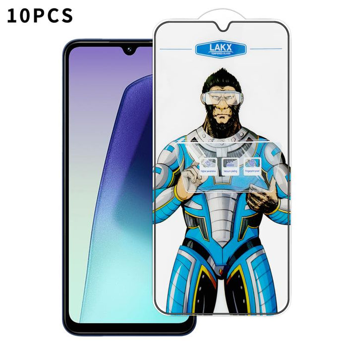 10 láminas de vidrio templado HD electrochapado antihuellas y antiestáticas Blue Gorilla con revestimiento de seda, antihuellas y antiestáticas Blue Gorilla., For Redmi Turbo 5 Max / Poco X8 Pro Max, For Redmi Turbo 5 / Poco X8 Pro 5G, For Xiaomi 17 Ul...