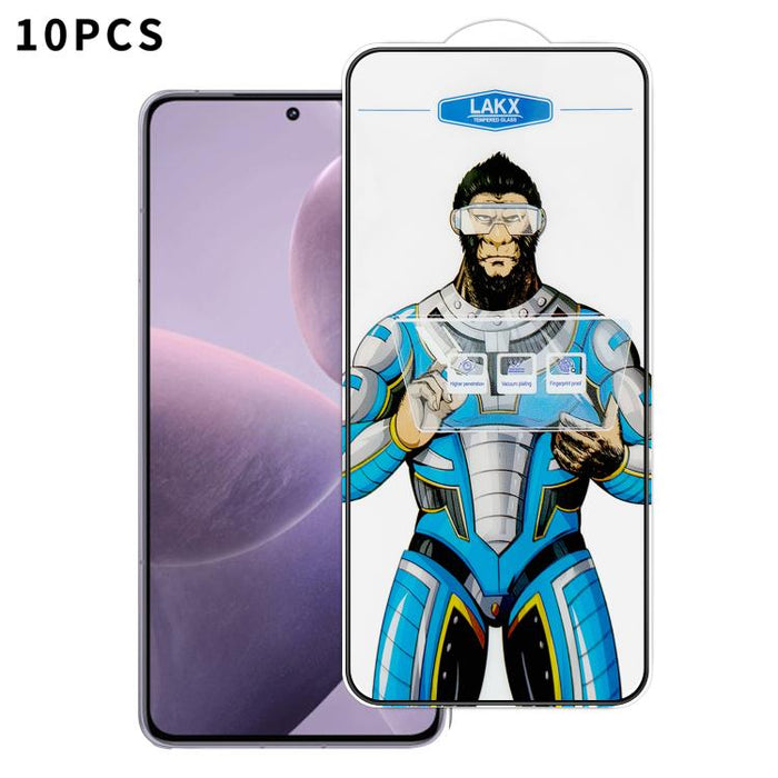 10 láminas de vidrio templado HD electrochapado antihuellas y antiestáticas Blue Gorilla con revestimiento de seda, antihuellas y antiestáticas Blue Gorilla., For Redmi Turbo 5 Max / Poco X8 Pro Max, For Redmi Turbo 5 / Poco X8 Pro 5G, For Xiaomi 17 Ul...