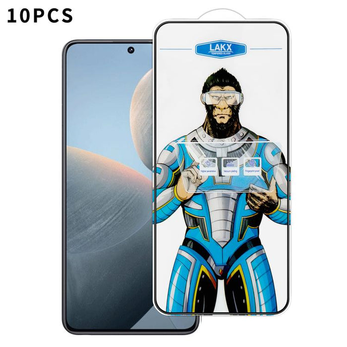 10 láminas de vidrio templado HD electrochapado antihuellas y antiestáticas Blue Gorilla con revestimiento de seda, antihuellas y antiestáticas Blue Gorilla., For Redmi Turbo 5 Max / Poco X8 Pro Max, For Redmi Turbo 5 / Poco X8 Pro 5G, For Xiaomi 17 Ul...
