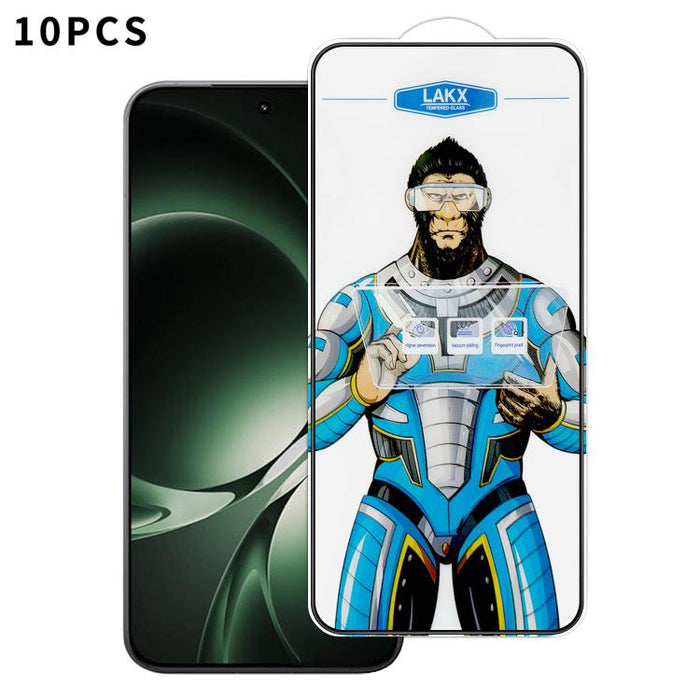 10 láminas de vidrio templado HD electrochapado antihuellas y antiestáticas Blue Gorilla con revestimiento de seda, antihuellas y antiestáticas Blue Gorilla., For Redmi Turbo 5 Max / Poco X8 Pro Max, For Redmi Turbo 5 / Poco X8 Pro 5G, For Xiaomi 17 Ul...