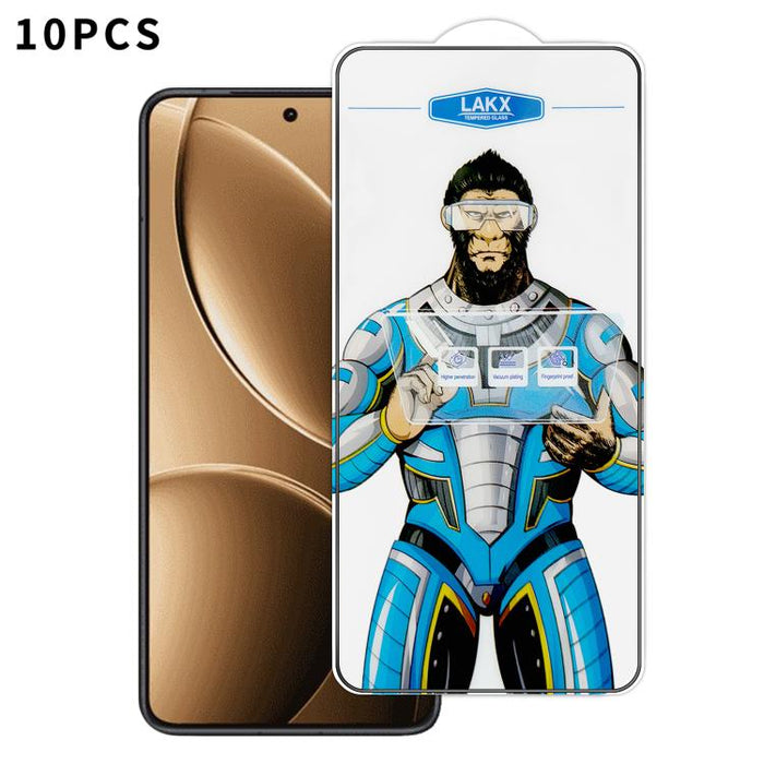 10 láminas de vidrio templado HD electrochapado antihuellas y antiestáticas Blue Gorilla con revestimiento de seda, antihuellas y antiestáticas Blue Gorilla., For Redmi Turbo 5 Max / Poco X8 Pro Max, For Redmi Turbo 5 / Poco X8 Pro 5G, For Xiaomi 17 Ul...
