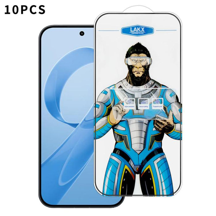 10 láminas de vidrio templado HD electrochapado antihuellas y antiestáticas Blue Gorilla con revestimiento de seda, antihuellas y antiestáticas Blue Gorilla., For Redmi Turbo 5 Max / Poco X8 Pro Max, For Redmi Turbo 5 / Poco X8 Pro 5G, For Xiaomi 17 Ul...