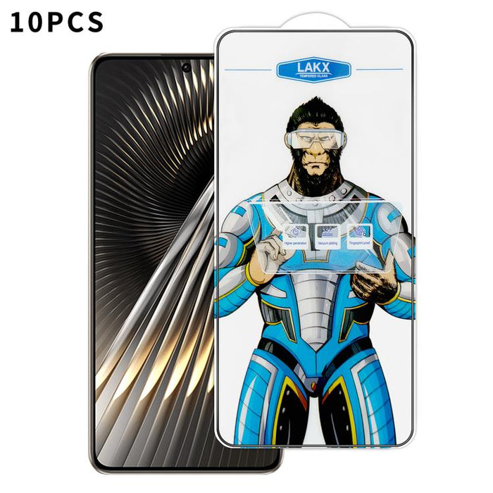 10 láminas de vidrio templado HD electrochapado antihuellas y antiestáticas Blue Gorilla con revestimiento de seda, antihuellas y antiestáticas Blue Gorilla., For Redmi Turbo 5 Max / Poco X8 Pro Max, For Redmi Turbo 5 / Poco X8 Pro 5G, For Xiaomi 17 Ul...