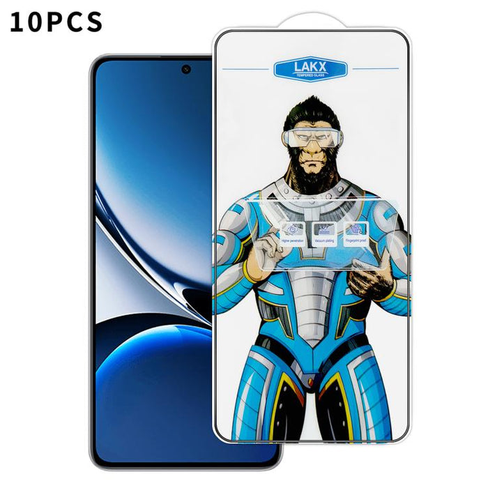 10 láminas de vidrio templado HD electrochapado antihuellas y antiestáticas Blue Gorilla con revestimiento de seda, antihuellas y antiestáticas Blue Gorilla., For Redmi Turbo 5 Max / Poco X8 Pro Max, For Redmi Turbo 5 / Poco X8 Pro 5G, For Xiaomi 17 Ul...