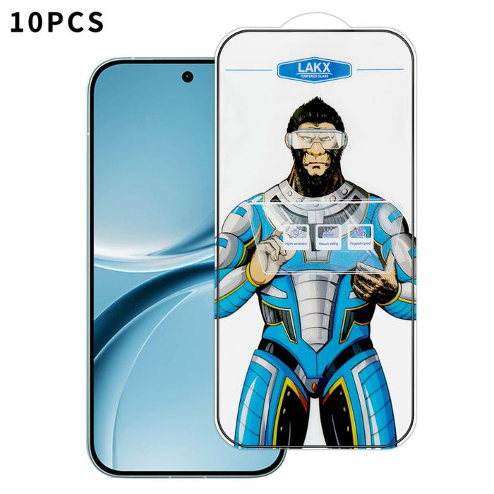 10 láminas de vidrio templado HD electrochapado antihuellas y antiestáticas Blue Gorilla con revestimiento de seda, antihuellas y antiestáticas Blue Gorilla., For Redmi Turbo 5 Max / Poco X8 Pro Max, For Redmi Turbo 5 / Poco X8 Pro 5G, For Xiaomi 17 Ul...