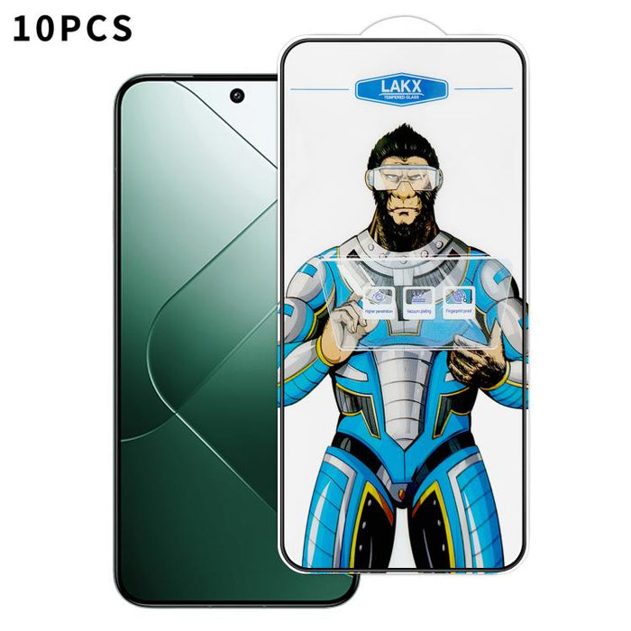 10 láminas de vidrio templado HD electrochapado antihuellas y antiestáticas Blue Gorilla con revestimiento de seda, antihuellas y antiestáticas Blue Gorilla., For Redmi Turbo 5 Max / Poco X8 Pro Max, For Redmi Turbo 5 / Poco X8 Pro 5G, For Xiaomi 17 Ul...