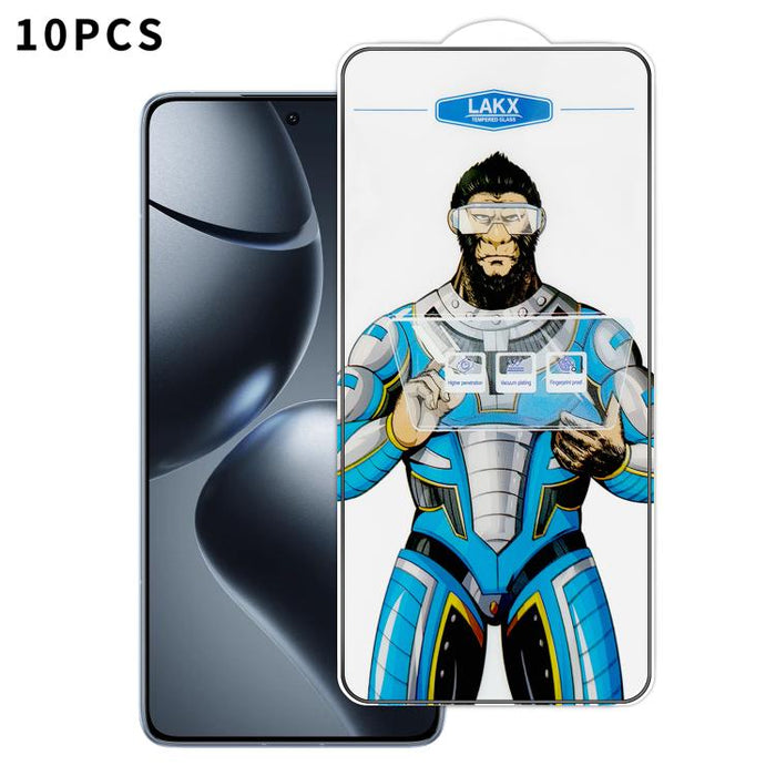 10 láminas de vidrio templado HD electrochapado antihuellas y antiestáticas Blue Gorilla con revestimiento de seda, antihuellas y antiestáticas Blue Gorilla., For Redmi Turbo 5 Max / Poco X8 Pro Max, For Redmi Turbo 5 / Poco X8 Pro 5G, For Xiaomi 17 Ul...