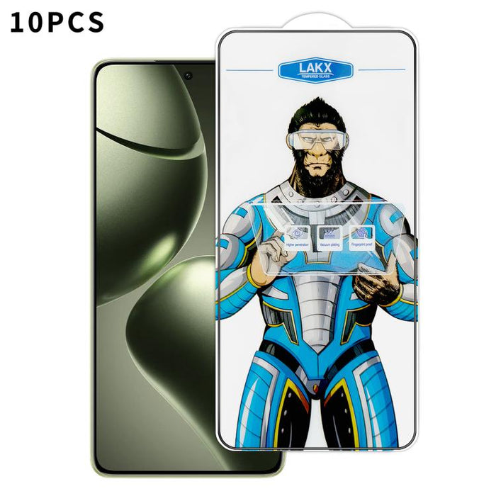 10 láminas de vidrio templado HD electrochapado antihuellas y antiestáticas Blue Gorilla con revestimiento de seda, antihuellas y antiestáticas Blue Gorilla., For Redmi Turbo 5 Max / Poco X8 Pro Max, For Redmi Turbo 5 / Poco X8 Pro 5G, For Xiaomi 17 Ul...