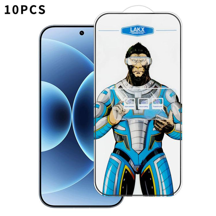 10 láminas de vidrio templado HD electrochapado antihuellas y antiestáticas Blue Gorilla con revestimiento de seda, antihuellas y antiestáticas Blue Gorilla., For Redmi Turbo 5 Max / Poco X8 Pro Max, For Redmi Turbo 5 / Poco X8 Pro 5G, For Xiaomi 17 Ul...