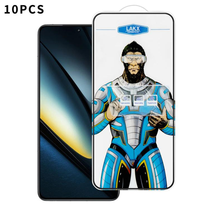 10 láminas de vidrio templado HD electrochapado antihuellas y antiestáticas Blue Gorilla con revestimiento de seda, antihuellas y antiestáticas Blue Gorilla., For Redmi Turbo 5 Max / Poco X8 Pro Max, For Redmi Turbo 5 / Poco X8 Pro 5G, For Xiaomi 17 Ul...