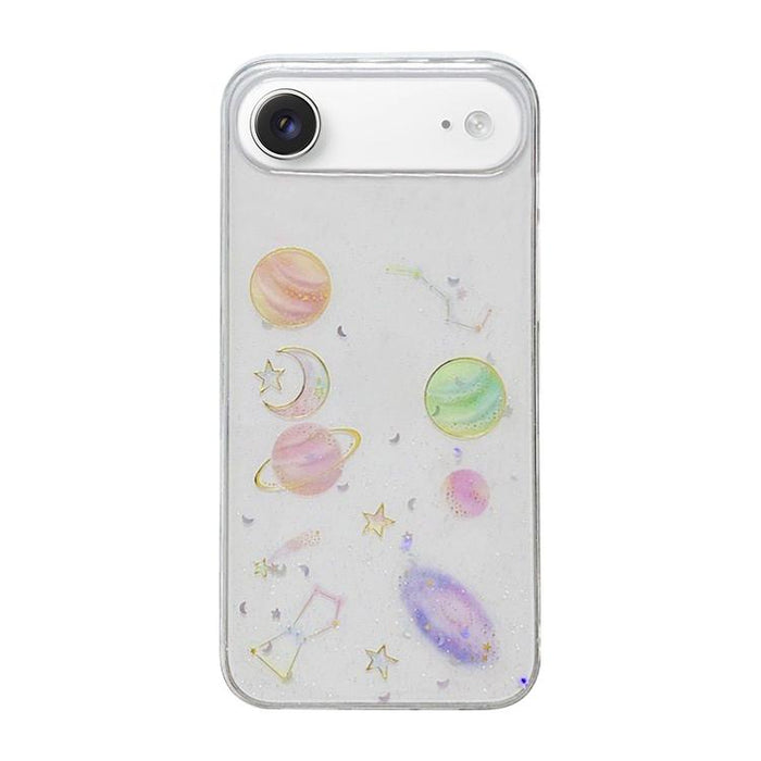 Funda para teléfono de TPU con resina epoxi y purpurina de estrella cósmica, For iPhone 17 Pro Max, For iPhone 17 Pro, For iPhone 17, For iPhone Air