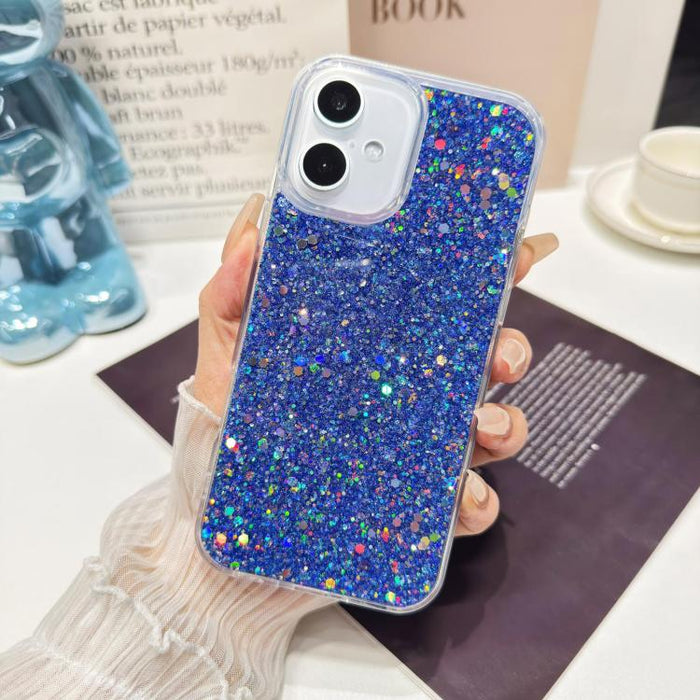 Funda para teléfono de TPU con lentejuelas brillantes y resina epoxi, For iPhone 17 Pro Max, For iPhone 17 Pro, For iPhone 17, For iPhone Air