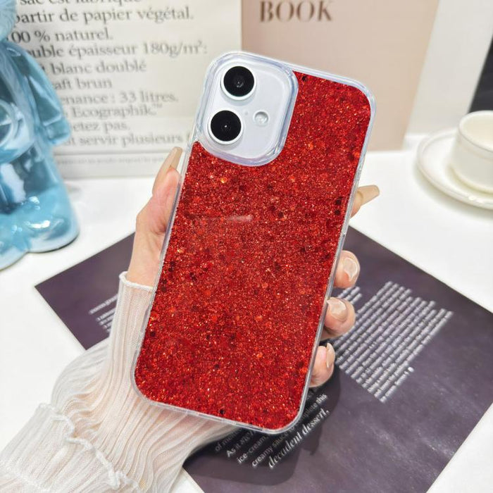 Funda para teléfono de TPU con lentejuelas brillantes y resina epoxi, For iPhone 17 Pro Max, For iPhone 17 Pro, For iPhone 17, For iPhone Air