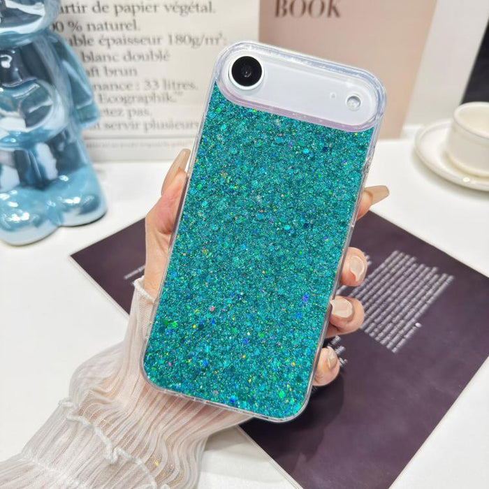 Funda para teléfono de TPU con lentejuelas brillantes y resina epoxi, For iPhone 17 Pro Max, For iPhone 17 Pro, For iPhone 17, For iPhone Air
