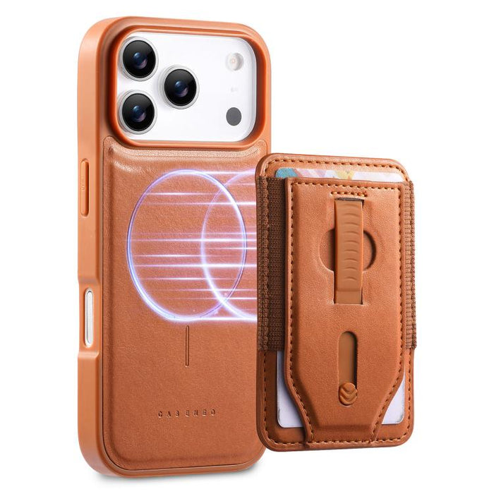 Funda para teléfono CaseNeo Retro con pulsera elástica y tarjetero magnético., For iPhone 17