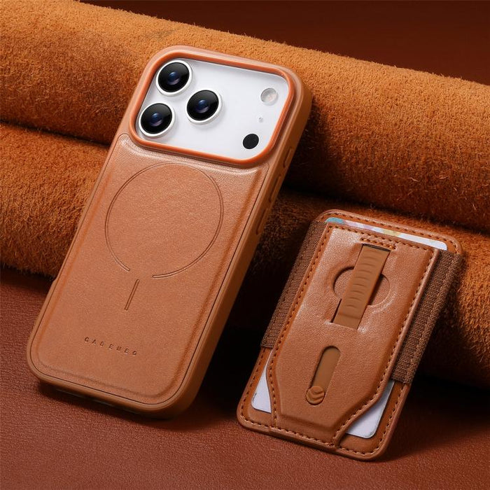 Funda para teléfono CaseNeo Retro con pulsera elástica y tarjetero magnético., For iPhone 17