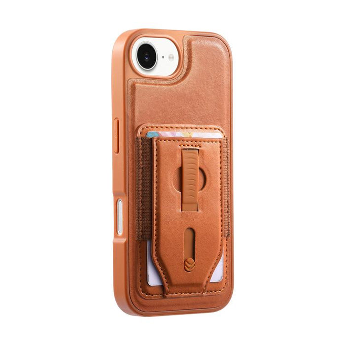 Funda para teléfono CaseNeo Retro con pulsera elástica y tarjetero magnético., For iPhone 17