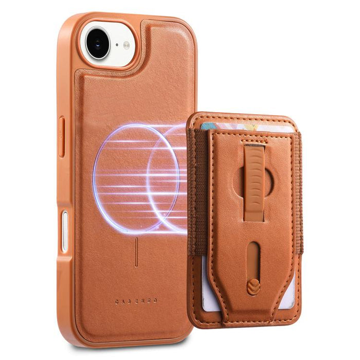 Funda para teléfono CaseNeo Retro con pulsera elástica y tarjetero magnético., For iPhone 17