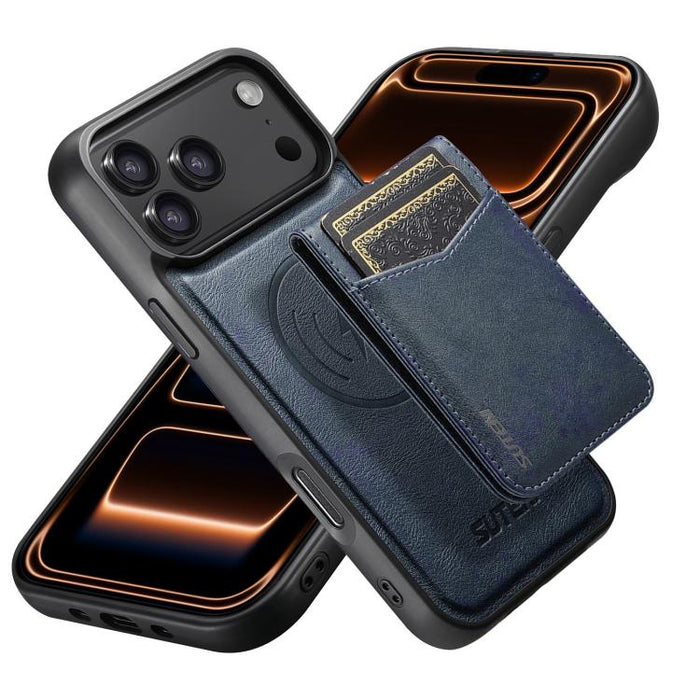 Funda para teléfono Suteni G5S5 2 en 1 con abrebotellas magnético desmontable, tarjetero y parte trasera de piel de vaca., For iPhone 17 Pro Max, For iPhone 17 Pro, For iPhone 17, For iPhone Air, For iPhone 16 Pro Max, For iPhone 16 Pro                ...