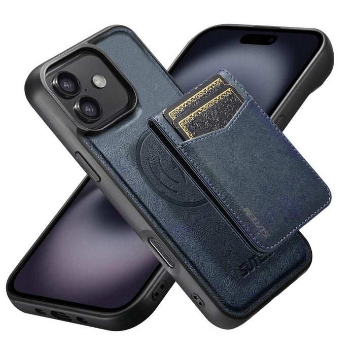 Funda para teléfono Suteni G5S5 2 en 1 con abrebotellas magnético desmontable, tarjetero y parte trasera de piel de vaca., For iPhone 17 Pro Max, For iPhone 17 Pro, For iPhone 17, For iPhone Air, For iPhone 16 Pro Max, For iPhone 16 Pro                ...