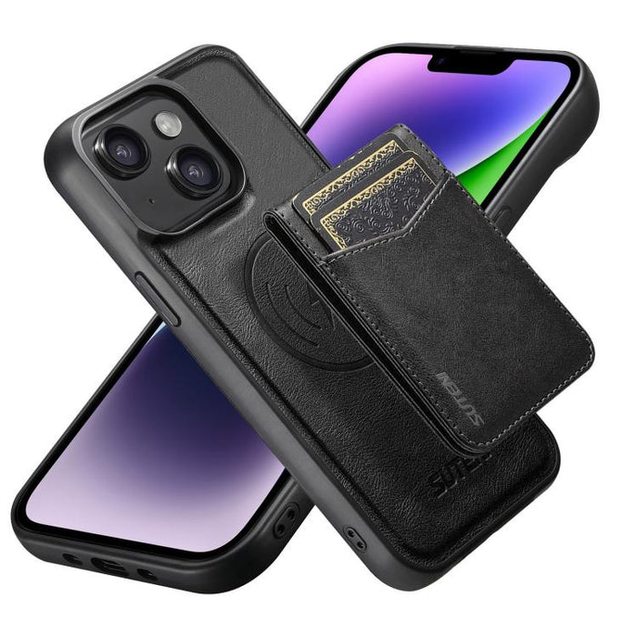 Funda para teléfono Suteni G5S5 2 en 1 con abrebotellas magnético desmontable, tarjetero y parte trasera de piel de vaca., For iPhone 17 Pro Max, For iPhone 17 Pro, For iPhone 17, For iPhone Air, For iPhone 16 Pro Max, For iPhone 16 Pro                ...