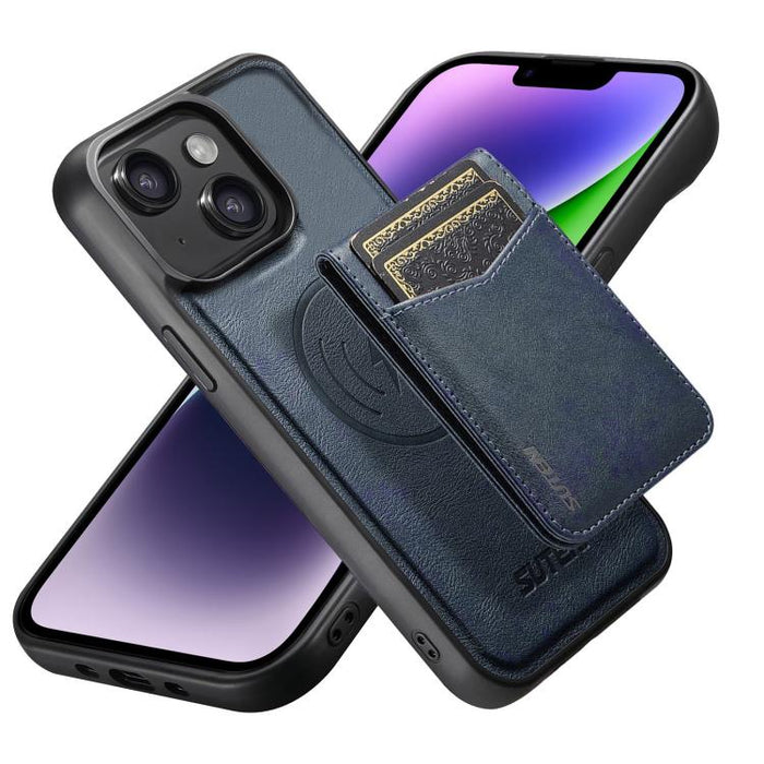 Funda para teléfono Suteni G5S5 2 en 1 con abrebotellas magnético desmontable, tarjetero y parte trasera de piel de vaca., For iPhone 17 Pro Max, For iPhone 17 Pro, For iPhone 17, For iPhone Air, For iPhone 16 Pro Max, For iPhone 16 Pro                ...
