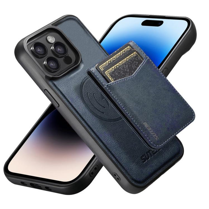 Funda para teléfono Suteni G5S5 2 en 1 con abrebotellas magnético desmontable, tarjetero y parte trasera de piel de vaca., For iPhone 17 Pro Max, For iPhone 17 Pro, For iPhone 17, For iPhone Air, For iPhone 16 Pro Max, For iPhone 16 Pro                ...