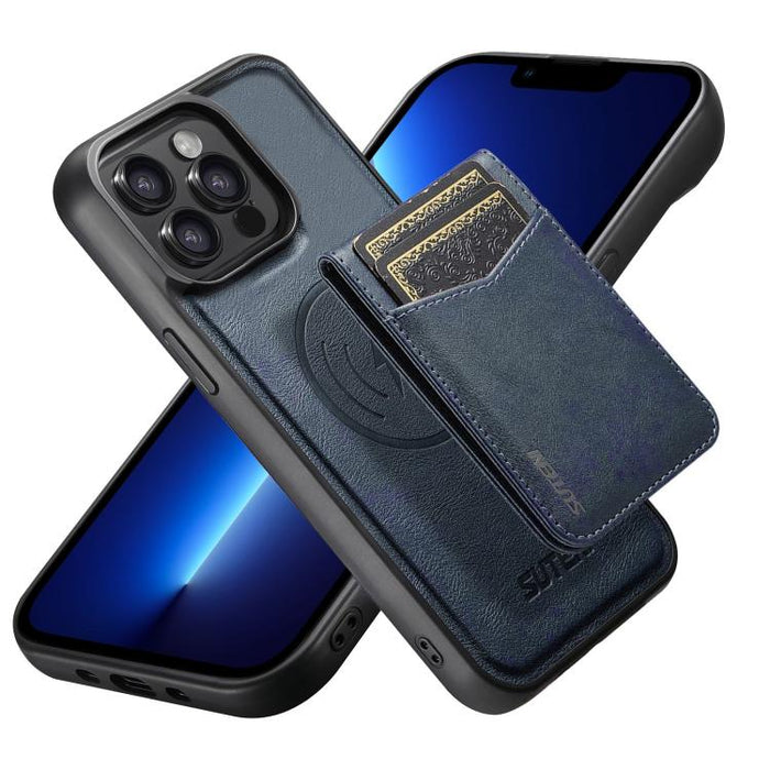 Funda para teléfono Suteni G5S5 2 en 1 con abrebotellas magnético desmontable, tarjetero y parte trasera de piel de vaca., For iPhone 17 Pro Max, For iPhone 17 Pro, For iPhone 17, For iPhone Air, For iPhone 16 Pro Max, For iPhone 16 Pro                ...