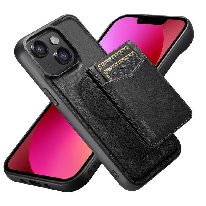 Funda para teléfono Suteni G5S5 2 en 1 con abrebotellas magnético desmontable, tarjetero y parte trasera de piel de vaca., For iPhone 17 Pro Max, For iPhone 17 Pro, For iPhone 17, For iPhone Air, For iPhone 16 Pro Max, For iPhone 16 Pro                ...