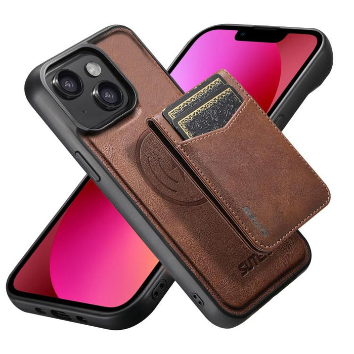 Funda para teléfono Suteni G5S5 2 en 1 con abrebotellas magnético desmontable, tarjetero y parte trasera de piel de vaca., For iPhone 17 Pro Max, For iPhone 17 Pro, For iPhone 17, For iPhone Air, For iPhone 16 Pro Max, For iPhone 16 Pro                ...