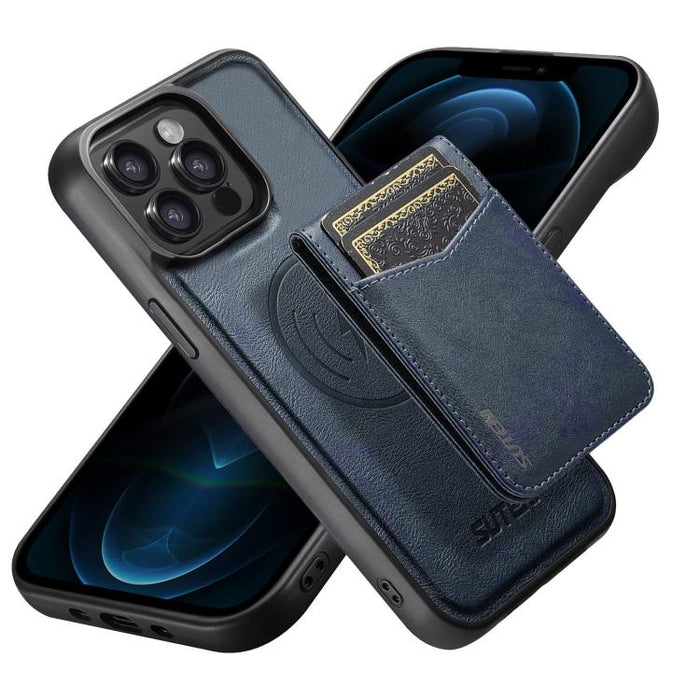 Funda para teléfono Suteni G5S5 2 en 1 con abrebotellas magnético desmontable, tarjetero y parte trasera de piel de vaca., For iPhone 17 Pro Max, For iPhone 17 Pro, For iPhone 17, For iPhone Air, For iPhone 16 Pro Max, For iPhone 16 Pro                ...