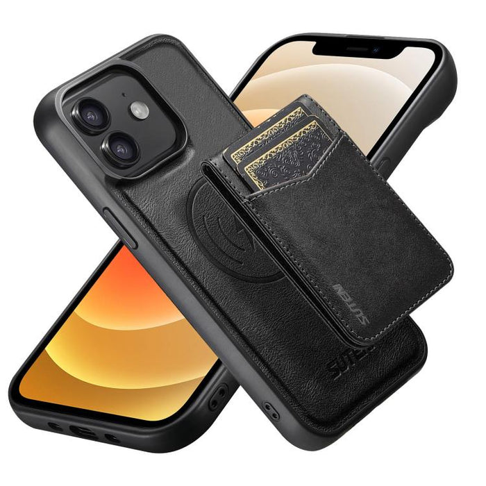 Funda para teléfono Suteni G5S5 2 en 1 con abrebotellas magnético desmontable, tarjetero y parte trasera de piel de vaca., For iPhone 17 Pro Max, For iPhone 17 Pro, For iPhone 17, For iPhone Air, For iPhone 16 Pro Max, For iPhone 16 Pro                ...