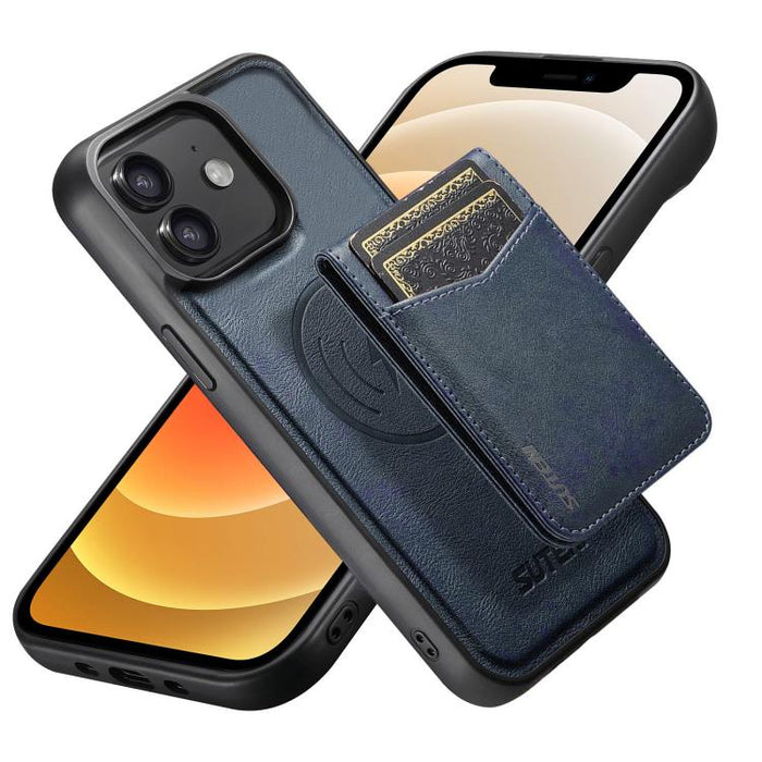 Funda para teléfono Suteni G5S5 2 en 1 con abrebotellas magnético desmontable, tarjetero y parte trasera de piel de vaca., For iPhone 17 Pro Max, For iPhone 17 Pro, For iPhone 17, For iPhone Air, For iPhone 16 Pro Max, For iPhone 16 Pro                ...