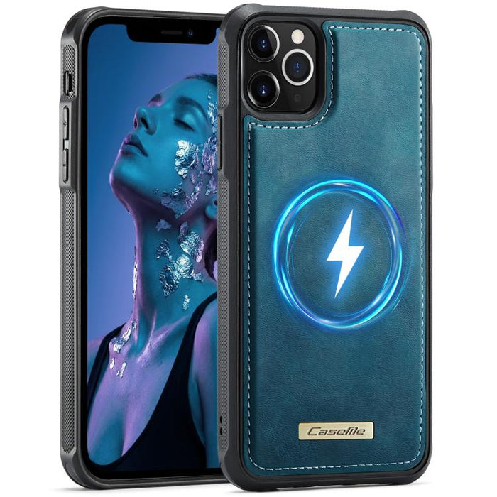 Funda trasera magnética de piel vegana para teléfono CaseMe Serie C69, For iPhone 11, For iPhone 11 Pro, For iPhone 17e /16e, For iPhone 15 Plus / 14 Plus, For iPhone 12 / 12 Pro