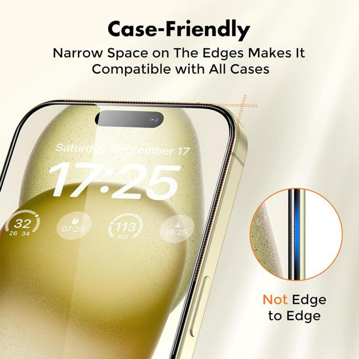25 láminas de vidrio templado HD antihuellas de aluminio de alta calidad con protección semitransparente., For iPhone 17e / 16e, For iPhone 17 Pro Max, For iPhone 17 Pro, For iPhone 17, For iPhone Air, For iPhone 16 Pro Max, For iPhone 16 Pro          ...