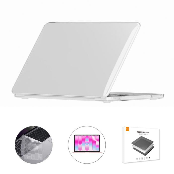 Funda protectora ENKAY versión estadounidense 3 en 1 Crystal con protector de pantalla de TPU y protector de pantalla de PET., For MacBook Neo 13 inch 2026 (A3404) 256G, For MacBook Neo 13 inch 2026 (A3404) 512G