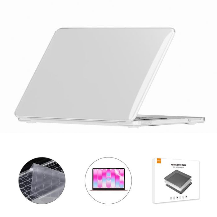 Funda protectora ENKAY versión estadounidense 3 en 1 Crystal con protector de pantalla de TPU y protector de pantalla de PET., For MacBook Neo 13 inch 2026 (A3404) 256G, For MacBook Neo 13 inch 2026 (A3404) 512G
