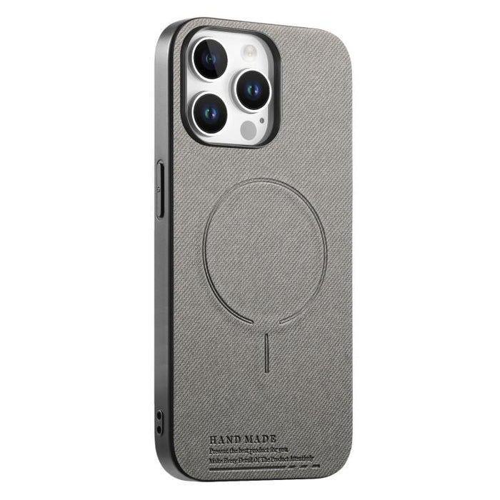 Funda para teléfono con cubierta trasera magnética de PU de tela, For iPhone 13 Pro Max, For iPhone 13 Pro, For iPhone 13, For iPhone 12 Pro Max, For iPhone 12 / 12 Pro