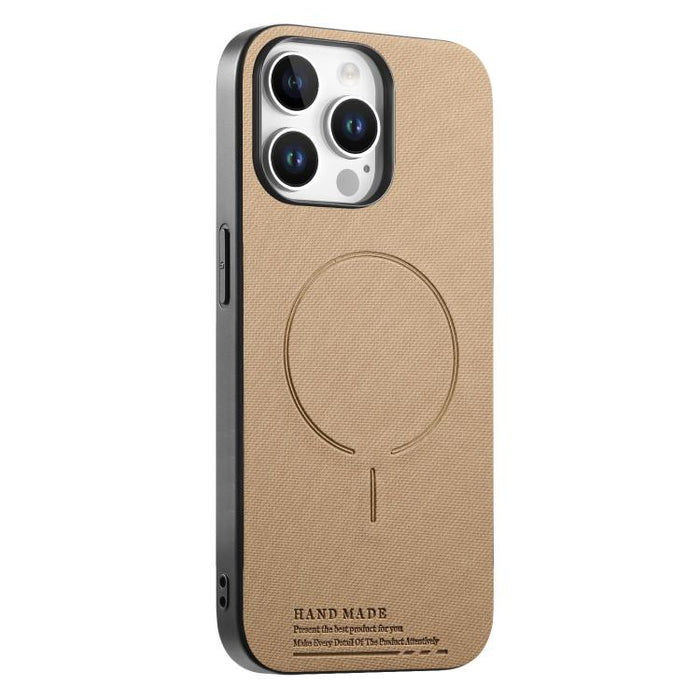 Funda para teléfono con cubierta trasera magnética de PU de tela, For iPhone 13 Pro Max, For iPhone 13 Pro, For iPhone 13, For iPhone 12 Pro Max, For iPhone 12 / 12 Pro