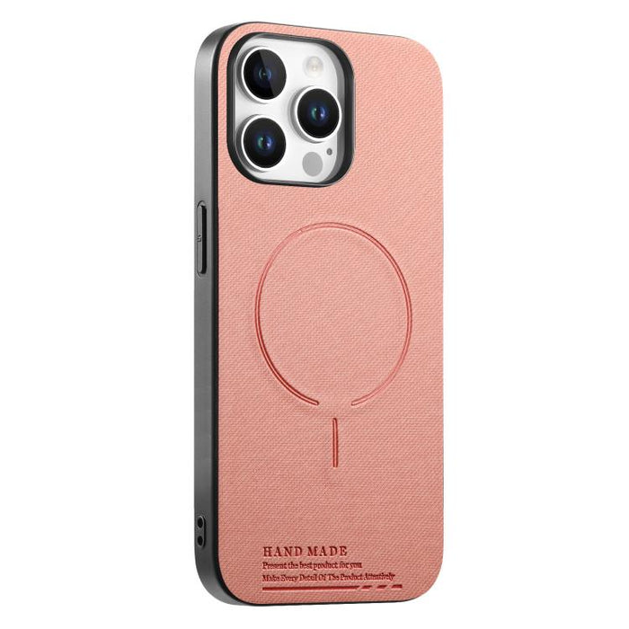 Funda para teléfono con cubierta trasera magnética de PU de tela, For iPhone 13 Pro Max, For iPhone 13 Pro, For iPhone 13, For iPhone 12 Pro Max, For iPhone 12 / 12 Pro