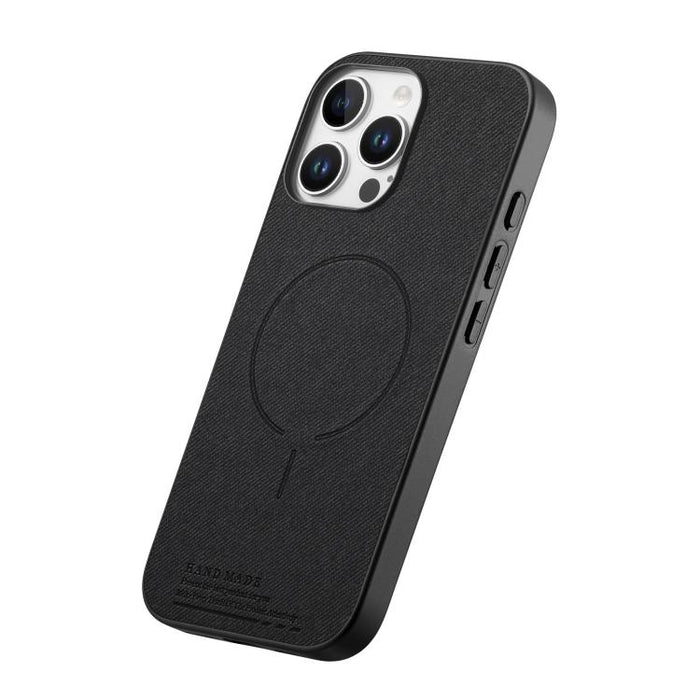 Funda para teléfono con cubierta trasera magnética de PU de tela, For iPhone 13 Pro Max, For iPhone 13 Pro, For iPhone 13, For iPhone 12 Pro Max, For iPhone 12 / 12 Pro