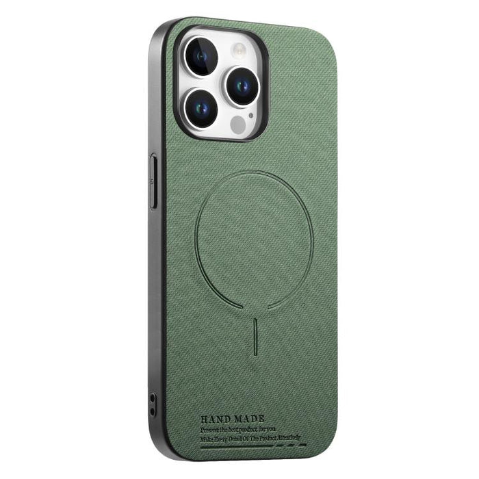 Funda para teléfono con cubierta trasera magnética de PU de tela, For iPhone 13 Pro Max, For iPhone 13 Pro, For iPhone 13, For iPhone 12 Pro Max, For iPhone 12 / 12 Pro