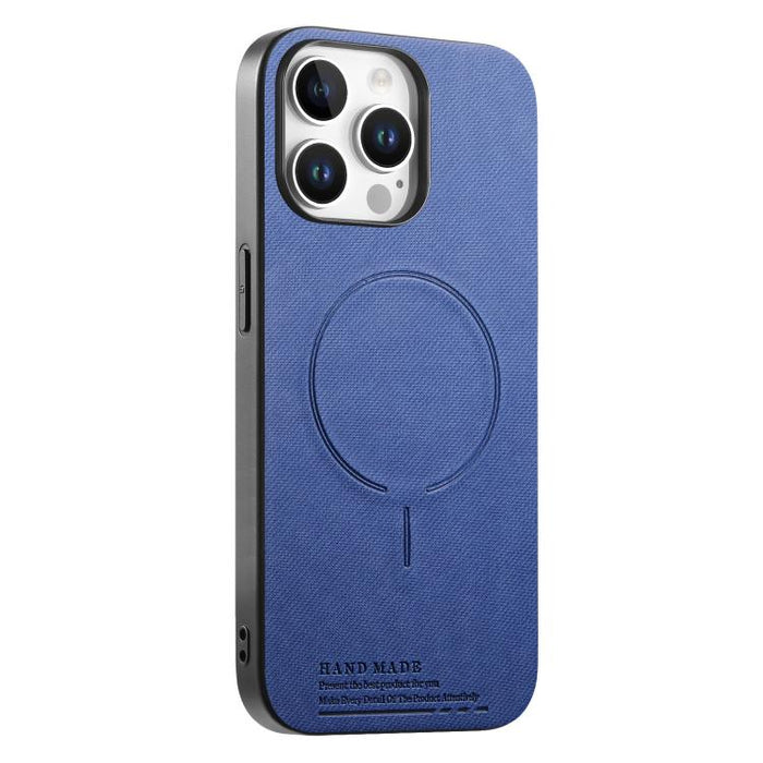 Funda para teléfono con cubierta trasera magnética de PU de tela, For iPhone 13 Pro Max, For iPhone 13 Pro, For iPhone 13, For iPhone 12 Pro Max, For iPhone 12 / 12 Pro