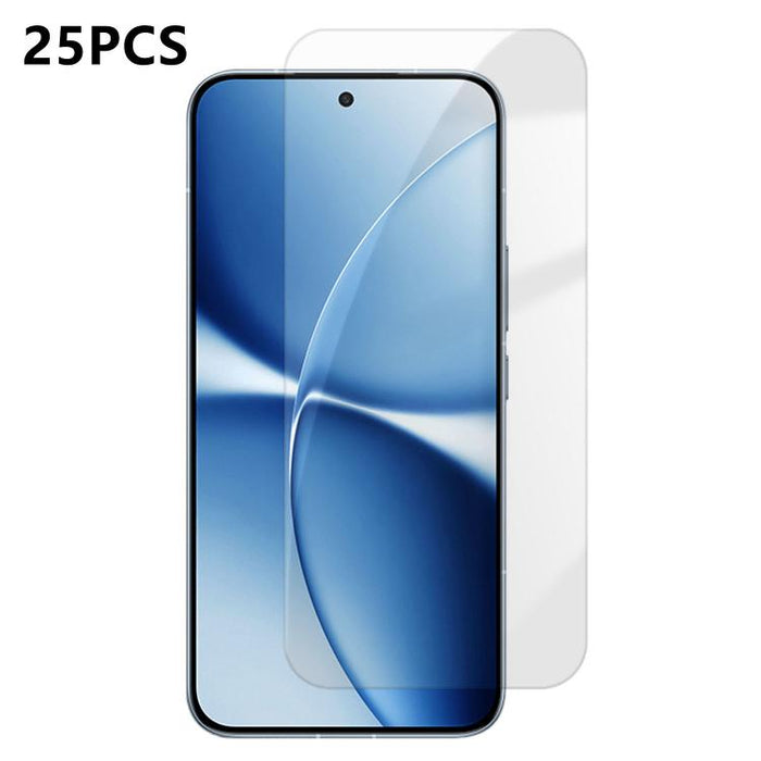 25 láminas de vidrio templado HD antihuellas de aluminio de alta calidad con protección semitransparente., For Xiaomi 17 Max 5G, For Redmi K90 Max 5G, For Xiaomi 17 Ultra, For Redmi K90, For Redmi K90 Pro Max, For Xiaomi 17 Pro Max                     ...