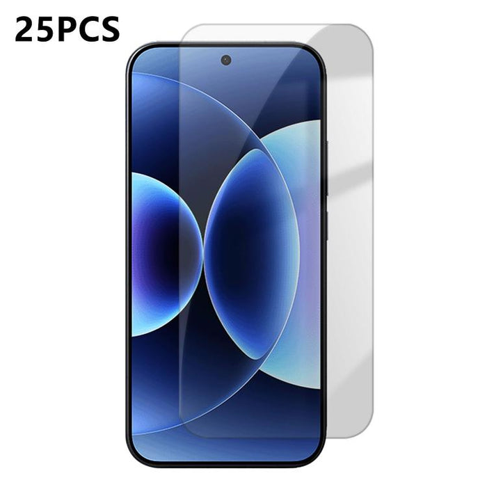 25 láminas de vidrio templado HD antihuellas de aluminio de alta calidad con protección semitransparente., For Xiaomi 17 Max 5G, For Redmi K90 Max 5G, For Xiaomi 17 Ultra, For Redmi K90, For Redmi K90 Pro Max, For Xiaomi 17 Pro Max                     ...