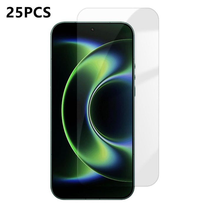 25 láminas de vidrio templado HD antihuellas de aluminio de alta calidad con protección semitransparente., For Xiaomi 17 Max 5G, For Redmi K90 Max 5G, For Xiaomi 17 Ultra, For Redmi K90, For Redmi K90 Pro Max, For Xiaomi 17 Pro Max                     ...
