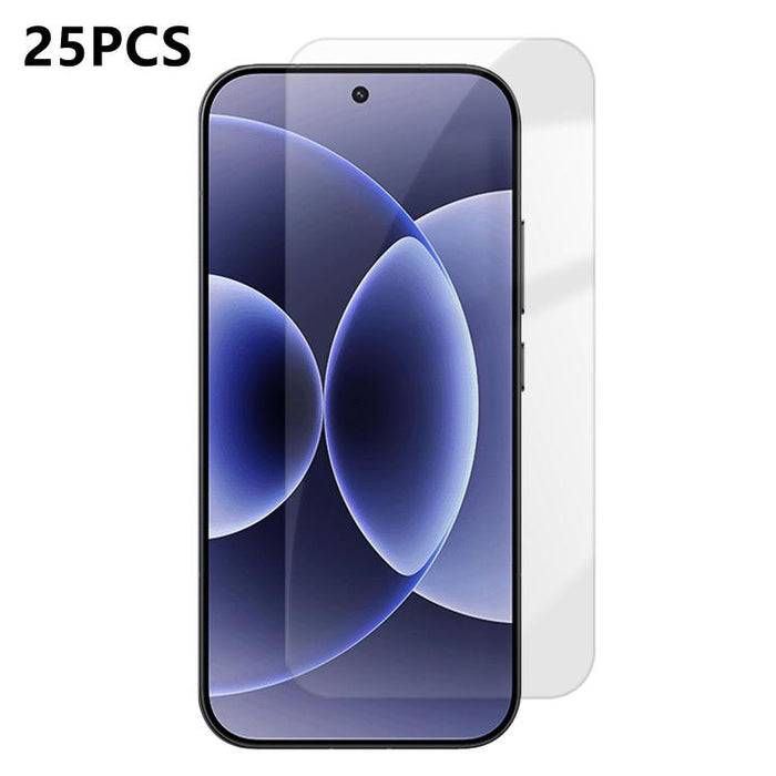 25 láminas de vidrio templado HD antihuellas de aluminio de alta calidad con protección semitransparente., For Xiaomi 17 Max 5G, For Redmi K90 Max 5G, For Xiaomi 17 Ultra, For Redmi K90, For Redmi K90 Pro Max, For Xiaomi 17 Pro Max                     ...